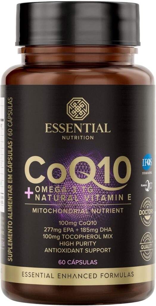 Coenzima Q10 com Ômega 3 Essential é boa para o coração
