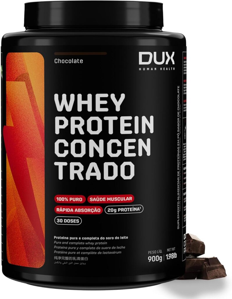 Whey Concentrado DUX é bom para ganho muscular