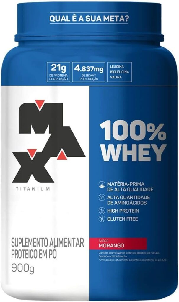 100% Whey Max Titanium é bom concentrado
